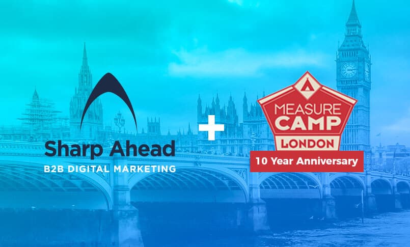 Sharp Ahead + Measure Camp London Logos