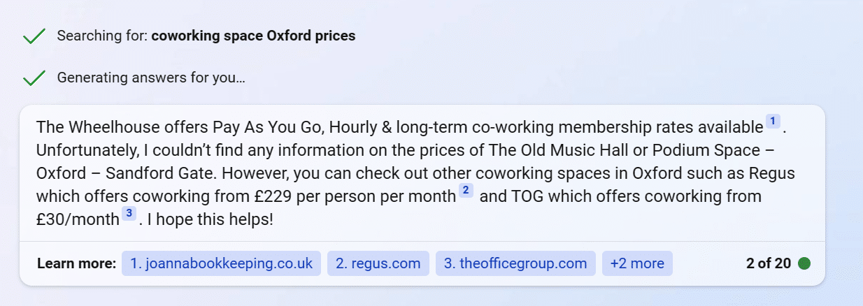 Co-working space Oxford prices New Bing Results