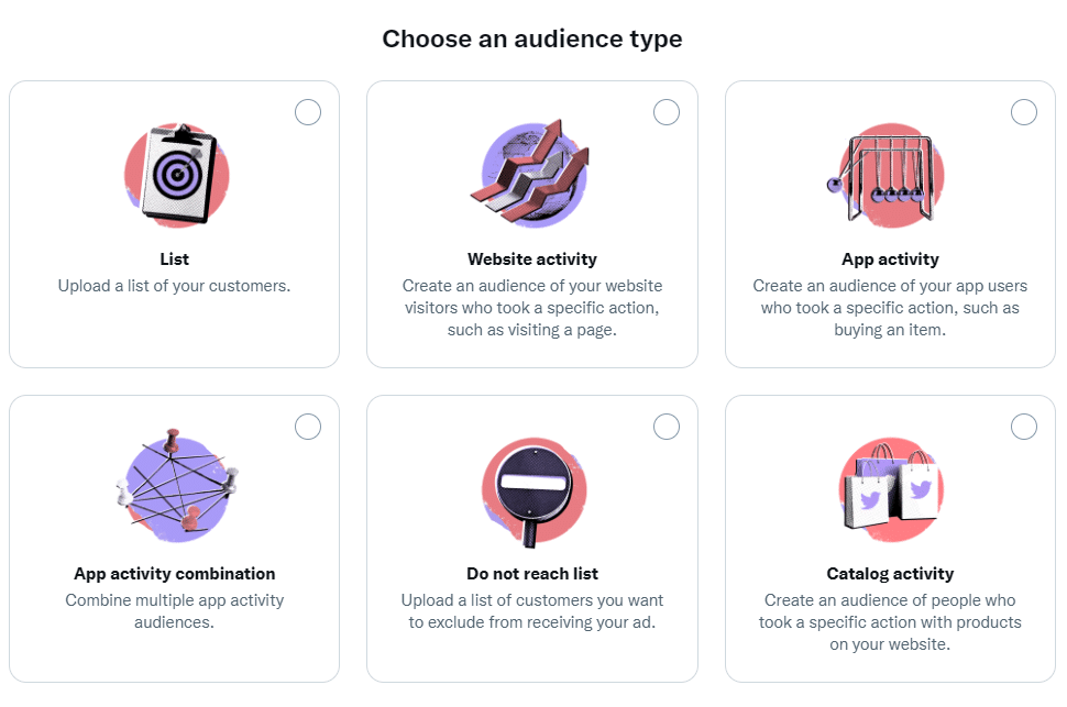 Choose an audience type