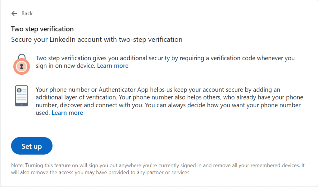 Two Step Verification for LinkedIn Explained